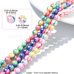 3 Strands Handmade Polymer Clay Beads Strands&nbsp;CLAY-CJ0002-01