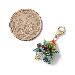 Christmas Tree Glass Pendant Decorations&nbsp;HJEW-JM02046-02