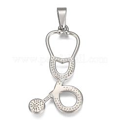 304 Stainless Steel Pendant Rhinestone Settings&nbsp;STAS-I127-098P