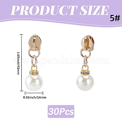 30Pcs Zinc Alloy with Round Resin Replacement Zipper Sliders&nbsp;FIND-CY0002-22G