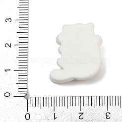 キュートな樹脂カボション  猫  淡い茶色  22.5x21.5x7.5mm&nbsp;CRES-D302-01D