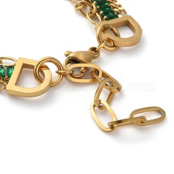 Golden 304 Stainless Steel Triple Layer Multi-strand Bracelets&nbsp;BJEW-C045-01C-G