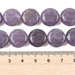 Natural Lepidolite/Purple Mica Stone Beads Strands&nbsp;G-L648-B09-15mm