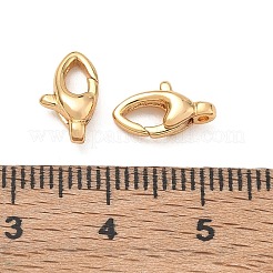 シェグレース 真鍮製ロブスタークラスプ  カドミウムフリーと鉛フリー＆ニッケルフリー  18KGP本金メッキ  11x6x3.5mm  穴：1mm&nbsp;XGRQ7M912-973G