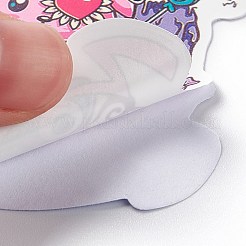 50 個 50 スタイルハロウィンテーマペットステッカーセット  DIYスクラップブッキング用の防水粘着デカール  フォトアルバムの装飾  スカル模様  29~61x28~61x0.1mm  1個/スタイル&nbsp;STIC-P003-03