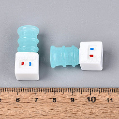ドールハウス用の不透明樹脂製装飾  ウォーターディスペンサー  空色  12.5~13x13x28.5mm&nbsp;RESI-T025-48