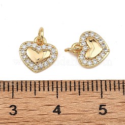 SHEGRACE Valentine's Day Brass Clear Cubic Zirconia Charms&nbsp;XGRQ3P270-571G