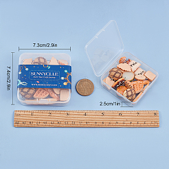 食べ物をテーマにしたDIYイヤリング作りキット  模造食品樹脂ペンダント付き  真鍮のピアスフック  アイアン製丸カン  ミックスカラー  ペンダント：20個/箱&nbsp;DIY-SC0001-23P