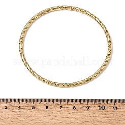 Twisted 304 Stainless Steel Bangles for Women&nbsp;BJEW-H644-13G