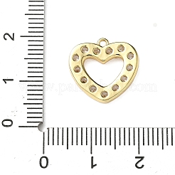 Brass Micro Pave Cubic Zirconia Pendants&nbsp;KK-I276-57G