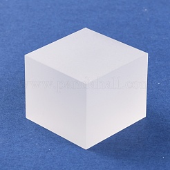アクリルディスプレイスタンド  艶消し  スコアー  ホワイト  2.9x2.9x2.5cm&nbsp;AJEW-WH0258-275A