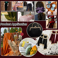 2mのポリエステル生地  DIYクラフト用品  暗赤色  1600x0.5mm&nbsp;AJEW-NB0009-01A
