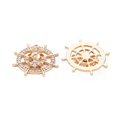 Rack Plating Alloy Rhinestone Cabochons&nbsp;PALLOY-S143-17