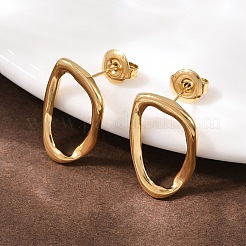304 Stainless Steel Nuggets Stud Earrings&nbsp;EJEW-I320-17G