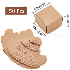 Square Folding Kraft PaperJewelry Storage Boxes&nbsp;CON-WH0089-46A