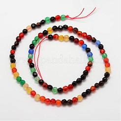 Natural Agate Bead Strands&nbsp;G-G882-4mm-A07