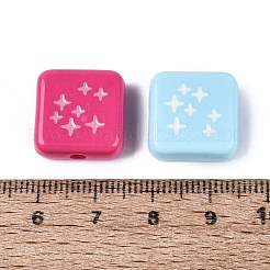 Opaque Enamel Acrylic Beads&nbsp;OACR-Q199-03