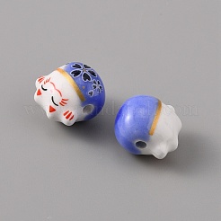 Handmade Porcelain Beads&nbsp;PORC-WH0016-02C