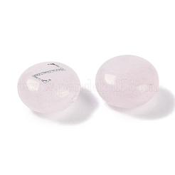 天然石ローズクォーツビーズ  レター  文字Z  8.5~9x5~5.5mm  穴：1.2mm&nbsp;G-L524-20Z-01