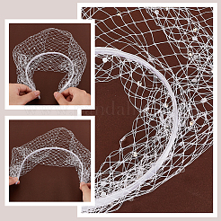 2個 2スタイル 布メッシュベールヘッドバンド  ミックスカラー  146~245x127~190x2~4.5mm  1個/スタイル&nbsp;MRMJ-GA0001-25