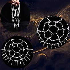 Plastic Pearl Mesh Headbands&nbsp;OHAR-WH20007-07S