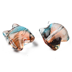 Transparent Spray Painted Glass Beads&nbsp;GLAA-N035-034-G02