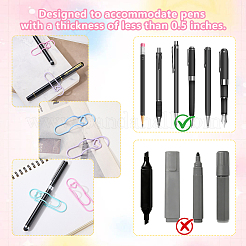 20Pcs 4 Colors Iron Pen Clips&nbsp;OFST-SZ0001-07