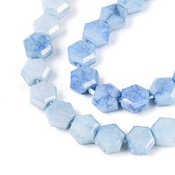 Anti-Tarnish Electroplate Glass Beads Strands&nbsp;GLAA-T028-6mm-02A