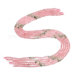 Gradient Color Natural Red and Green Strawberry Quartz Beads Strands&nbsp;GG-NH0007-D02-01