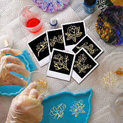 9Pcs Nickel Self-adhesive Picture Stickers&nbsp;DIY-WH0450-217