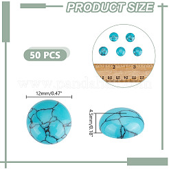 Synthetic Turquoise Cabochons&nbsp;TURQ-HY0001-09B