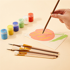 9pcs 9 styles Wooden Paint Brush&nbsp;DIY-DJ0001-58
