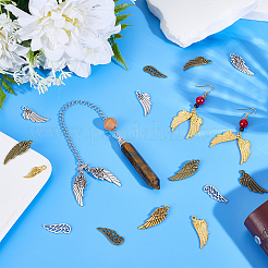108Pcs 18 Styles Tibetan Style Alloy Pendants&nbsp;TIBEP-PH0001-82