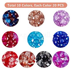 Transparent Crackle Glass Beads&nbsp;CCG-PH0003-13