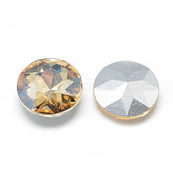Pointed Back Glass Rhinestone Cabochons&nbsp;RGLA-T029-8mm-09