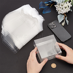 正方形 PVC 収納ギフトボックス  ギフト包装ケース  透明  11x5x11cm&nbsp;CON-WH0095-105