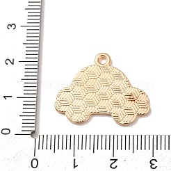 合金エナメルチャーム  ライトゴールド  車のチャーム  20x25x1.5mm  穴：1.8mm&nbsp;AL-CBA78C9-01A-01