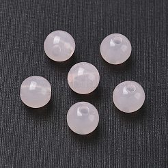 ジェイド風アクリルビーズ  ラウンド  パールピンク  8mm  穴：2mm  約1666個/500g&nbsp;SACR-S188-08mm-09