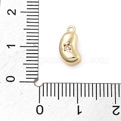 Brass Micro Pave Cubic Zirconia Pendants&nbsp;LS-KK-D283-23G