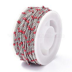 304 Stainless Steel Enamel Curb Chains&nbsp;CHS-P013-01P-04