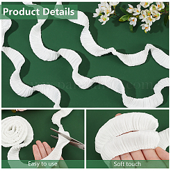 5 Yards Folded Polyester Pleated Ribbon&nbsp;OCOR-FG0002-13