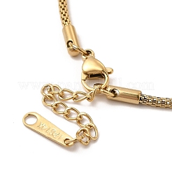 Ion Plating(IP) 304 Stainless Steel Satellite Chain Bracelet for Women&nbsp;X-BJEW-G667-11G