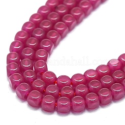 Lab Grown Red Corundum Beads Strands&nbsp;G-G106-N01-02-1