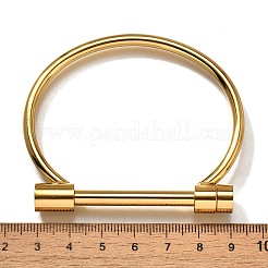 Ion Plating(IP) 304 Stainless Steel Bangles&nbsp;BJEW-P222-14G