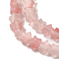 Cherry Quartz Glass Beads Strands&nbsp;G-G085-B08-01