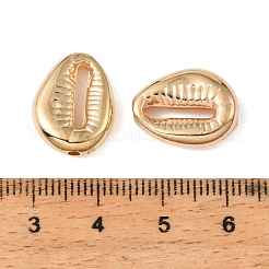 CCBプラスチックビーズ  カウリシェル  ゴールドカラー  17x13x5mm  穴：1.6mm&nbsp;CCB-C002-04G