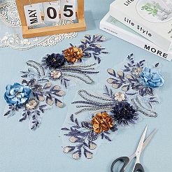 Polyester Computerized Embroidery Cloth Iron on/Sew on Patches&nbsp;DIY-WH20011-81A