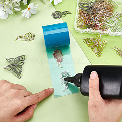 40Pcs 10 Styles Butterfly Hair Stick Findings&nbsp;FIND-GA0005-30