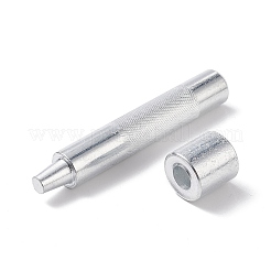 45＃スチールアイレットのインストールツール  グロメットリペアパンチセット  ステンレス鋼色  9.4x1.5cm  ピン：7.5mm  ペデスタル：20x20mm  穴：9.5mm.&nbsp;TOOL-XCP0001-62