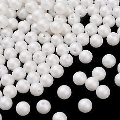 Frosted Plastic Imitation Pearl Beads&nbsp;KY-F022-6mm-01